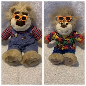 NOT WORKING 2 Vintage Real Talkin’ Bubba Bear And Redneck Road Trip Plush/Toy